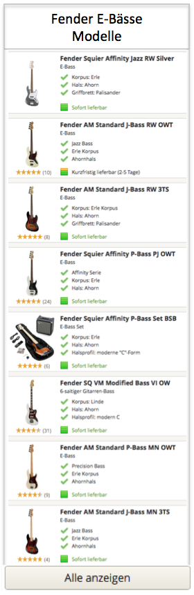 Fender E-Baesse
