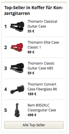 Topseller in Koffer Konzertgitarren