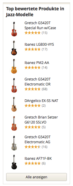Top Produkte in Jazz Modelle