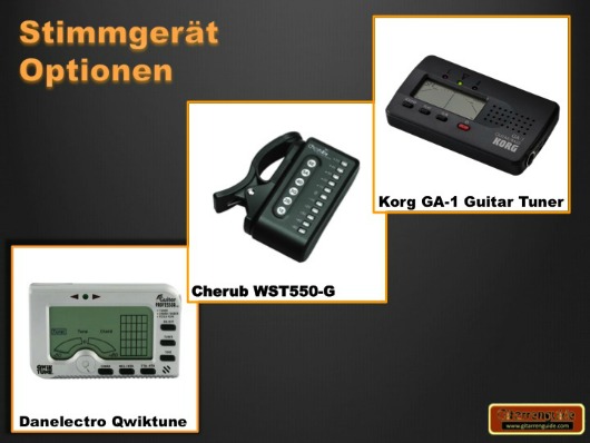 Gitarre stimmen mit Stimmgerät Gitarre stimmen mit Stimmgerät